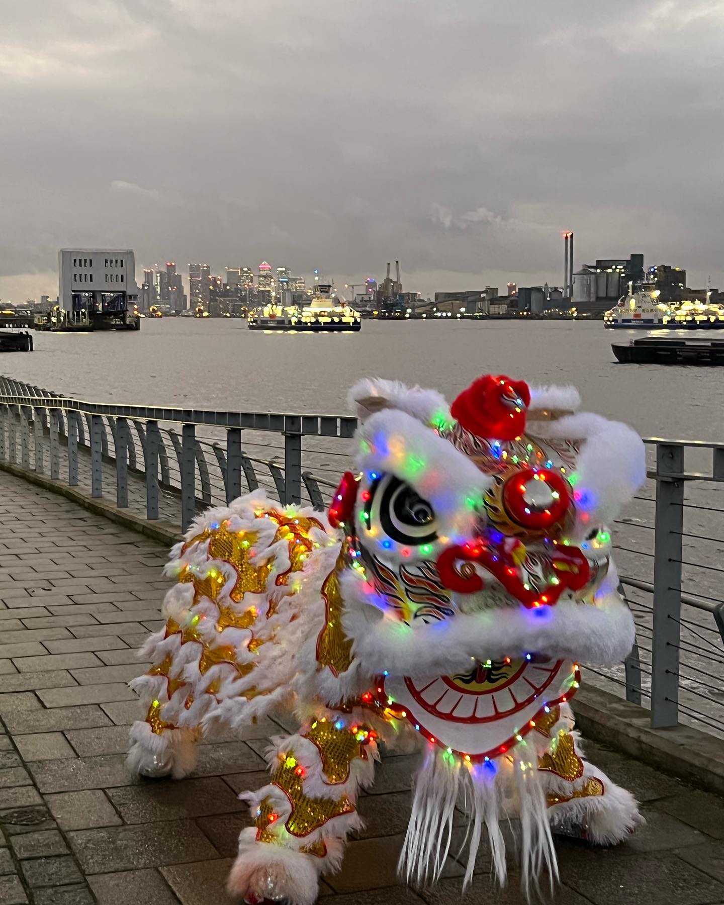 Chines Lion Dance Performers