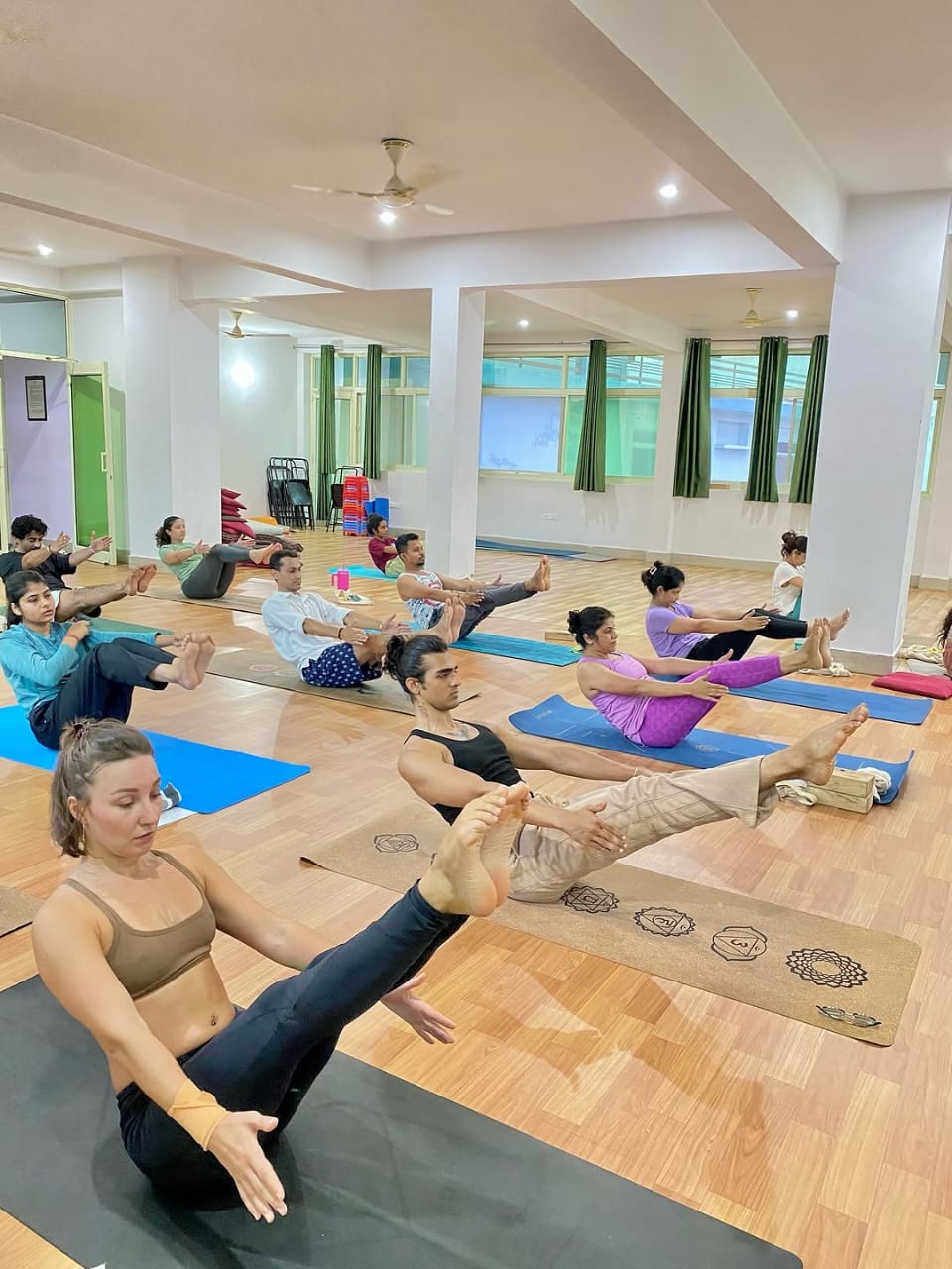 student-practising-during-yttc-rishikul-yogshala-rishikesh