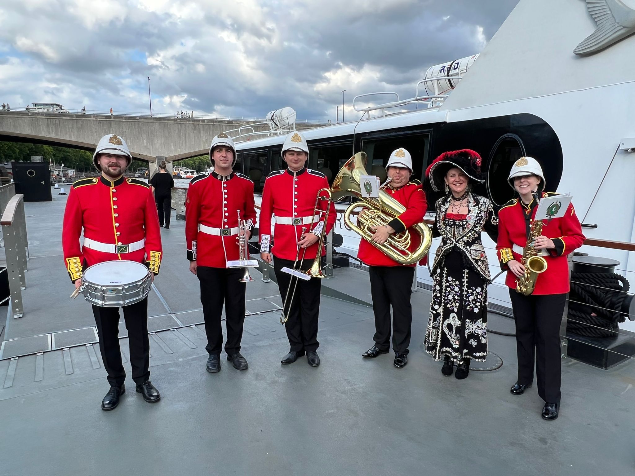 Small Military Band to Welcome Guests